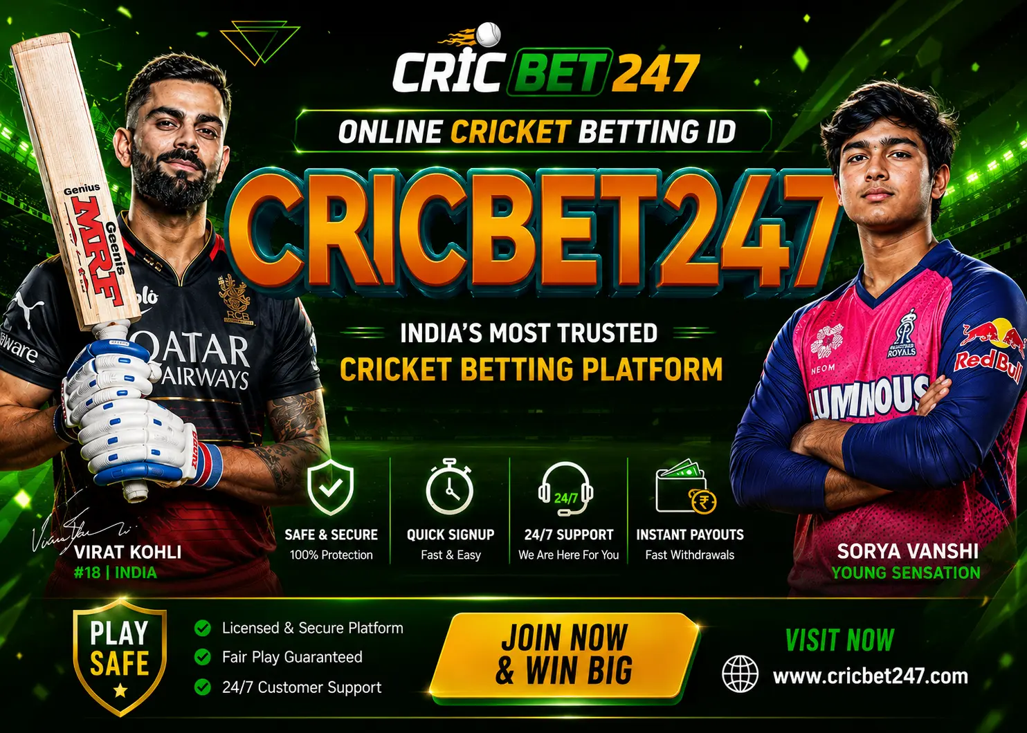 Cricket Betting ID Works India CricBet247 Platform